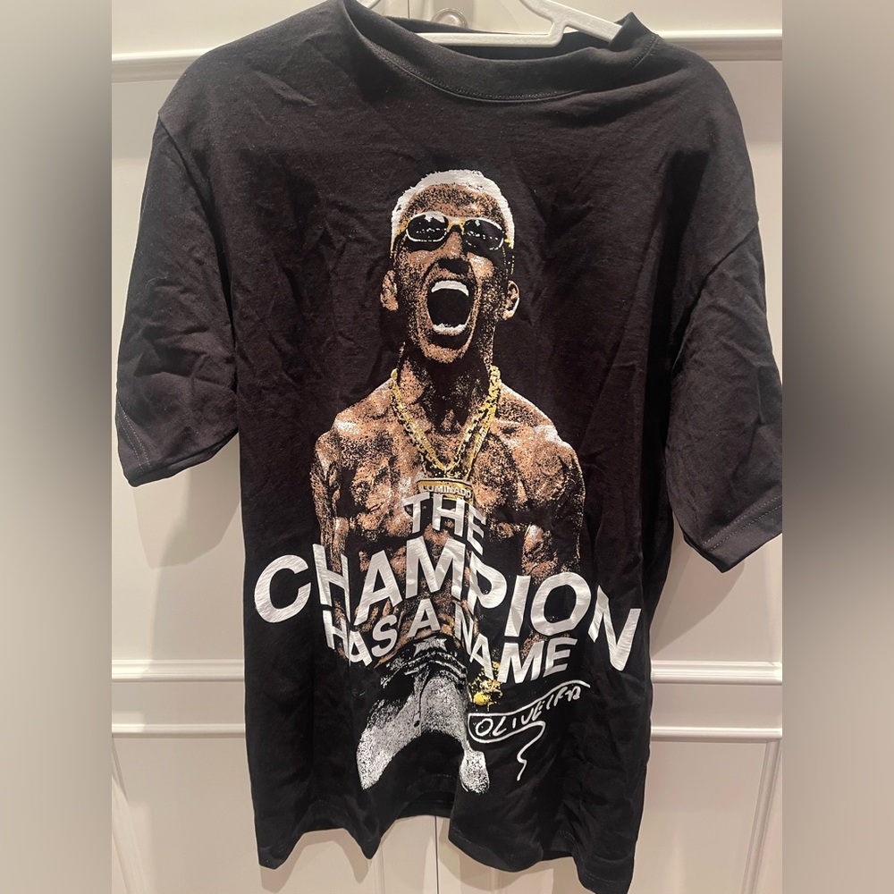 Full violence Oliveira TShirt black the champion has a name do Bronx